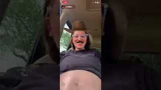 Pregnant Brunette Tiktok Live