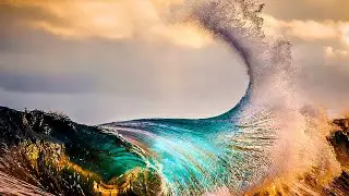 Ocean Visuals with Trees, Mountains and Sunrise | Very Relaxing Music