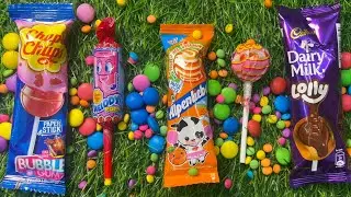 Satisfying video Asmr lollipops candy unboxing video Asmr opening video and chocolate gummy candy