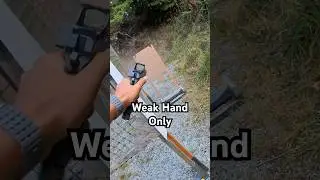 Weak Hand Only Shooting Practice #uspsa #ipsc