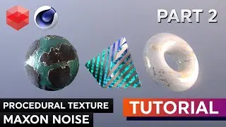 Create Procedural Textures in Redshift w. Maxon Noise - Tutorial - Part 2