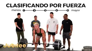 5 hombres se clasifican por fuerza en levantamiento de peso muerto