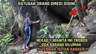 GOA TERLARANG !! WANITA INI NEKAD MASUK ! DALAMNYA BIKIN KAGET  BANYAK BENDA PERSEMBAHAN !?.