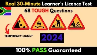 FULL 68 Question Learner's License Test -2024. (Real Test)- Tough Questions