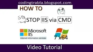 Windows: stop IIS ( internet information services ) via CMD ( command line ) byAO