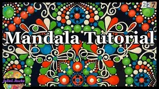 India Inspired Mandala Dot Art Painting on Canvas Tutorial