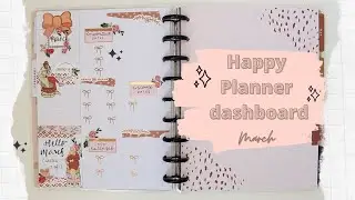 March dashboard, Happy Planner