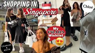 Shopping in Singapore🛍️ Charles and Keith, Dior, Prada | Best Japanese Food in SG! 