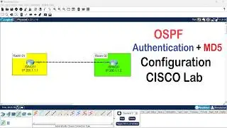 OSPF Authentication / MD5 Configuration Cisco Lab