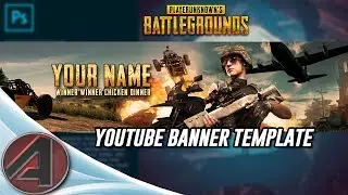 PUBG YOUTUBE BANNER - TEMPLATE (PSD DOWNLOAD)