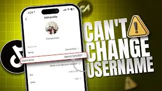 How to Fix Can't Change USERNAME in TikTok on iPhone |  TikTok Username Issue Solution