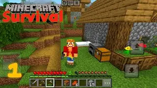 Minecraft Survival Gameplay | I Find Village In Minecraft 1.21 Part 1 Luffy Gameplay Minecraft pe