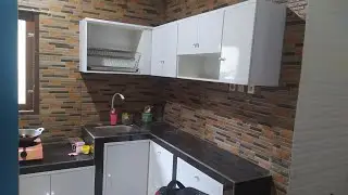 Belajar jadi tukang, membuat kitchen set dengan alat seadanya