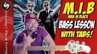 MIB - Men in Black - BASS LESSON with TABS