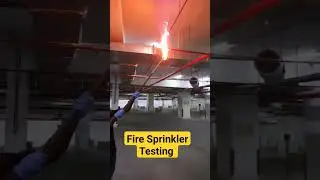 Fire 🔥Sprinkler Testing. #viral #video #fire #Premtekx #facilitymanagement #education #new