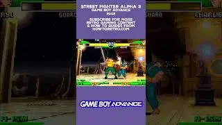 GBA Classics - Street Fighter Alpha 3 #howtoretro #retrogaming #nintendo #gba #gameboyadvance