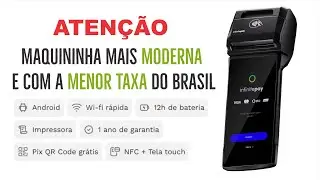 MAQUININHA DE CARTÃO com a Menor taxa InfinitePay
