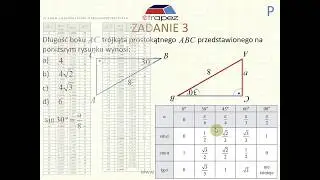 Funkcje trygonometryczne - odczytywanie z tablic (fragment Kursu Matura Podstawowa)
