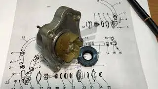 Pump Izh Jupiter 6 which oil seals and bearings how to disassemble repair
