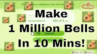 Animal Crossing New Horizons | Make 1 million bells in 10 mins!