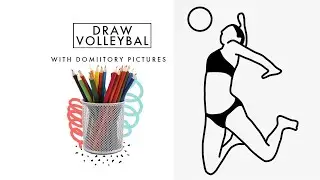 How to Draw a Volleyball Game Step-by-Step