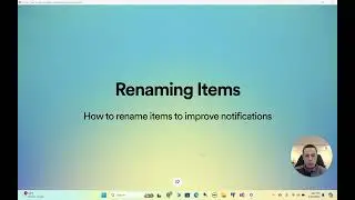 Rename items for better notifications and alerts