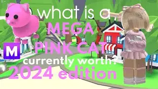 What is a MEGA pink cat worth in 2024? [adopt me trading video]