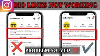 Fix Instagram Bio Link Not Working Problem | Instagram Bio Link Problem