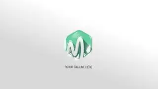 Simple 3d fluid logo reveal free
