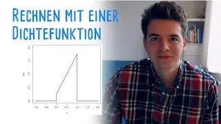 Wie bestimmt man die Verteilungsfunktion, den Median und den Erwartungswert einer Dichtefunktion? 💭