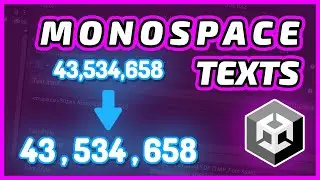 [Unity] How to make font a Monospace Font with TextMeshPro (Very Easy!)