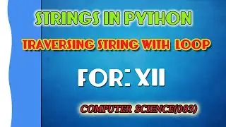 traversing string with loop(python)