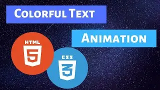 Colorful Text Animation | Simple CSS Animation | CSS Cool Tricks