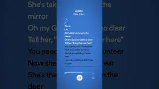 Lunch -sped up #speedsong #fypシ #lyrics #foryou