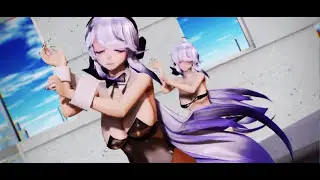 【MMD】Toxic - TDA Haku bikini/bunny 【MODEL DOWNLOAD】[R-18]