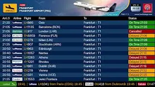 Frankfurt international airport | Live Flight Arrivals and Departures Information | 