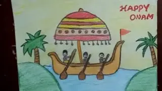 Onam Drawing /Onam festival Drawing /Onam Drawing Competition /Onam easy drawing /Onam Drawing 2020