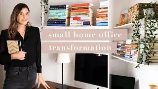 Turning my Storage Room into a Home Office | Small Home Office Organization Ideas | Erin Elizabeth