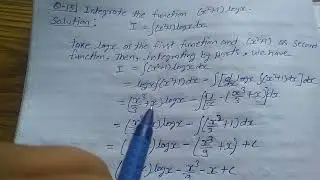 Integrate the function (x² + 1)logx .