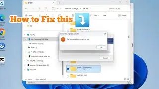 How to Fix Error Moving File or Folder - The requested resource is in use • JnC Tutorial