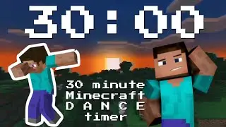MINECRAFT DANCE 🕺30 MINUTE TIMER with chill beats 🎶