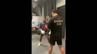 Dmitry Bivol TEACHING his STYLE to young fighters in the GYM
