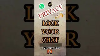 Lock Your WhatsApp Chat for your safety. Do Not Ignore! #Shorts #VeryEasy #Tips #iphone #WhatsApp