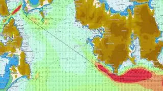 Model output showing currents in Storm Bay