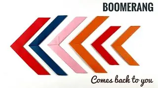 Origami Boomerang | Comes back to you - 1089