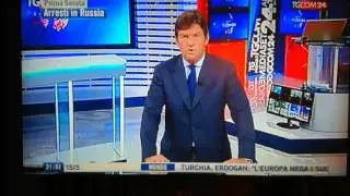Evgeny Utkin al TGCom24 Mediaset sugli arresti in Russia di Alexei Navalny