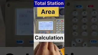 Total Station Area Calculation | How to use Total Station Surveying instrument|