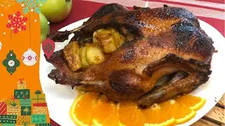 Рождественская утка. Утка с яблоками и апельсинами