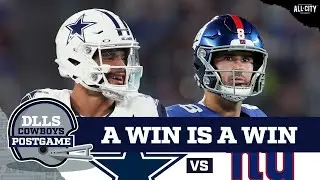 COWBOYS POSTGAME: Dallas Cowboys vs New York Giants | DLLS Cowboys Podcast