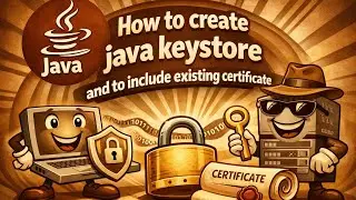 Java programming - How to create java keystore and to include existing certificate